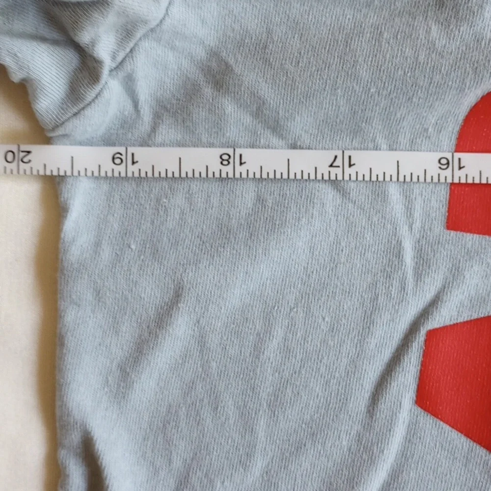 Hello Kitty Happy T-shirt S Dusty Blue 100% Cotton Sanrio  50off3 - Picture 5 of 6